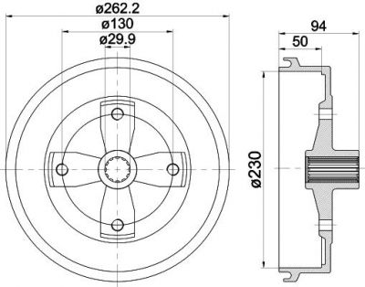 Textar 94004700 тормозной барабан на VW KAEFER кабрио (15)