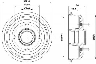 Textar 94018500 тормозной барабан на FORD ESCORT VII седан (GAL, AFL)