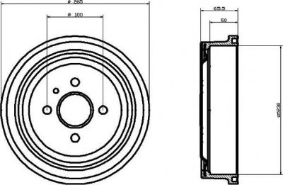 Textar 94020300 тормозной барабан на OPEL ASTRA G универсал (F35_)