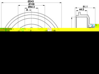 Textar 94022500 тормозной барабан на FORD FOCUS (DAW, DBW)