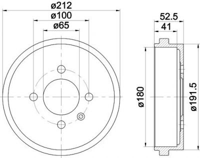 Textar 94022700 тормозной барабан на VW LUPO (6X1, 6E1)