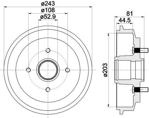 Textar 94026700 тормозной барабан на FORD FUSION (JU_)