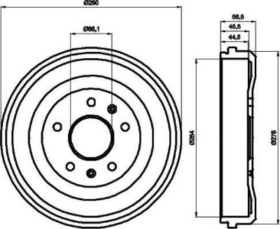 Textar 94030900 тормозной барабан на LAND ROVER FREELANDER Soft Top (LN_)