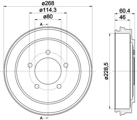 Textar 94036300 тормозной барабан на JEEP PATRIOT (MK74)