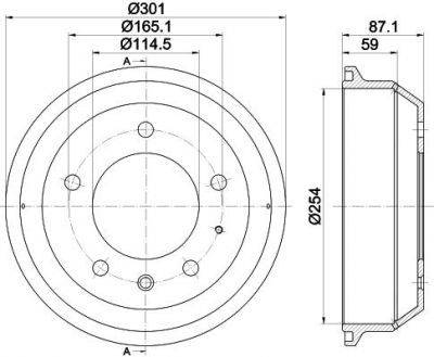 Textar 94037500 тормозной барабан на LAND ROVER DEFENDER Station Wagon (LD)