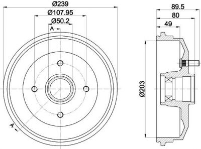 Textar 94042600 тормозной барабан на FORD ESCORT VII седан (GAL, AFL)