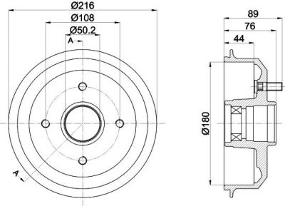 Textar 94042700 тормозной барабан на FORD ESCORT VII седан (GAL, AFL)