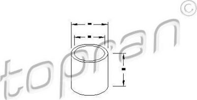 Topran 100 053 втулка, вал стартера на VW GOLF III (1H1)