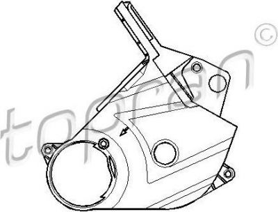 Topran 100 205 кожух, зубчатый ремень на VW PASSAT (32B)