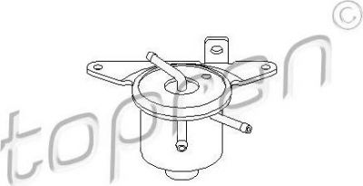 Topran 100 220 газоотделитель, карбюратор на AUDI 80 (81, 85, B2)