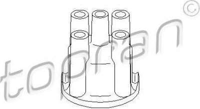 Topran 100 276 крышка распределителя зажигания на VW PASSAT (32B)