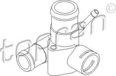 Topran 100 315 фланец охлаждающей жидкости на VW PASSAT Variant (3A5, 35I)