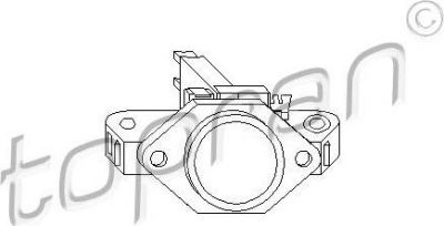 Topran 100 343 регулятор генератора на VW GOLF III (1H1)