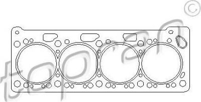 Topran 100 607 прокладка, головка цилиндра на SEAT IBIZA II (6K1)