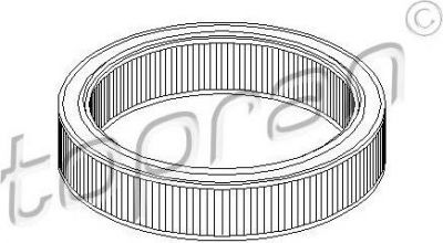Topran 100 619 воздушный фильтр на VW POLO CLASSIC (6KV2)