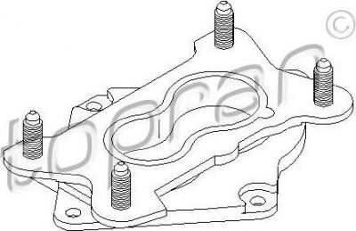 Topran 100 961 фланец, карбюратор на AUDI 80 (89, 89Q, 8A, B3)