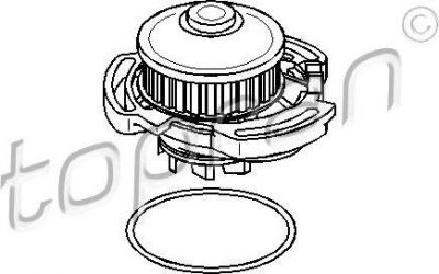Topran 100 994 водяной насос на VW PASSAT (32B)
