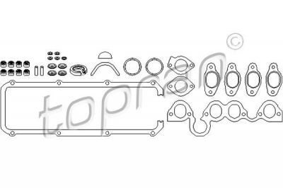 Topran 101 479 комплект прокладок, головка цилиндра на AUDI 80 (81, 85, B2)