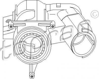 Topran 102 413 замок вала рулевого колеса на VW PASSAT (32B)