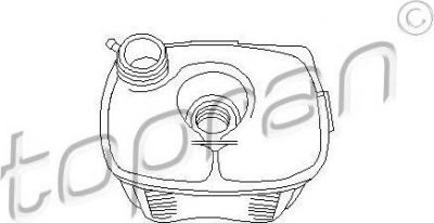 Topran 102 576 компенсационный бак, охлаждающая жидкость на VW PASSAT (32B)