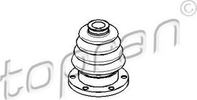Topran 102 590 пыльник, приводной вал на AUDI 100 (4A, C4)