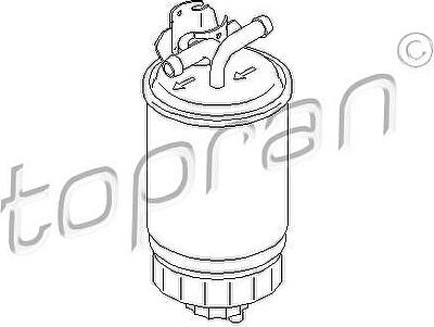 Topran 102 732 топливный фильтр на VW GOLF III (1H1)