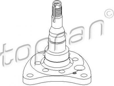 Topran 102 820 ступица колеса на VW GOLF III (1H1)