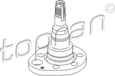 Topran 102 821 ступица колеса на VW GOLF III (1H1)