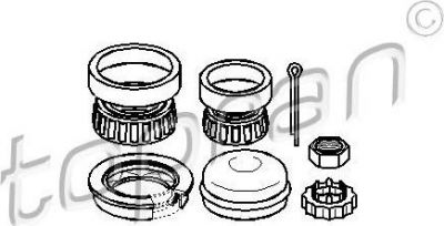 Topran 102 832 комплект подшипника ступицы колеса на VW PASSAT Variant (3A5, 35I)