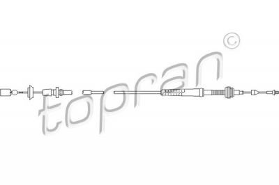 Topran 103 083 тросик газа на VW GOLF III (1H1)