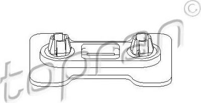 Topran 103 090 кронштейн, буфер на RENAULT MEGANE II (BM0/1_, CM0/1_)