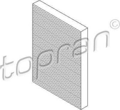 Topran 103 091 фильтр, воздух во внутренном пространстве на SKODA SUPERB (3U4)