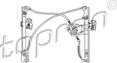 Topran 103 099 подъемное устройство для окон на VW GOLF III (1H1)