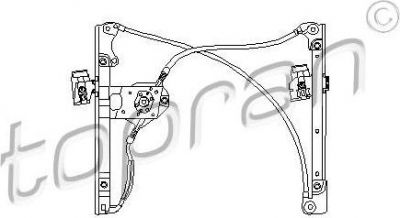 Topran 103 100 подъемное устройство для окон на VW GOLF III (1H1)