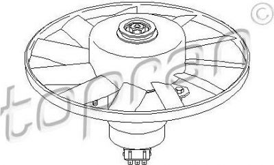 Topran 103 138 вентилятор, охлаждение двигателя на VW GOLF III (1H1)