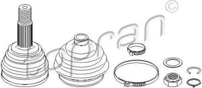 Topran 103 397 шарнирный комплект, приводной вал на OPEL ASTRA F (56_, 57_)