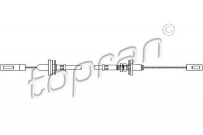 Topran 103 411 трос, управление сцеплением на VW PASSAT (32B)