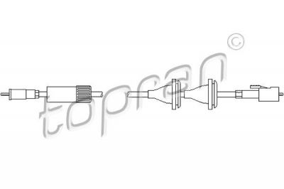 Topran 103 427 тросик спидометра на VW PASSAT (32B)