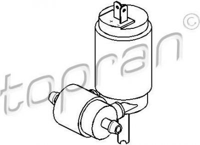 Topran 103 443 водяной насос, система очистки окон на OPEL KADETT E Combo (38_, 48_)