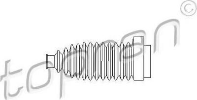 Topran 103 504 пыльник, рулевое управление на VW GOLF III (1H1)