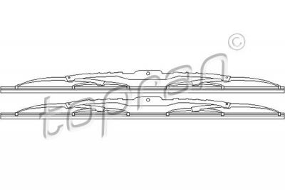 Topran 103 631 щетка стеклоочистителя на FORD KA (RB_)