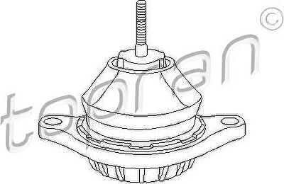 Topran 103 649 подвеска, двигатель на VW PASSAT (32B)
