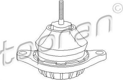 Topran 103 650 подвеска, двигатель на AUDI 100 (44, 44Q, C3)