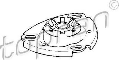 Topran 103 673 опора стойки амортизатора на AUDI 100 (44, 44Q, C3)