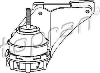 Topran 103 729 подвеска, двигатель на AUDI 100 (4A, C4)