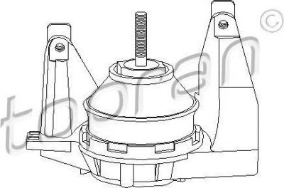 Topran 103 730 подвеска, двигатель на AUDI 100 (4A, C4)