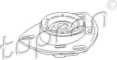 Topran 103 745 опора стойки амортизатора на AUDI 100 (4A, C4)