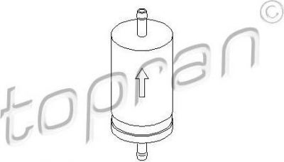 Topran 103 993 топливный фильтр на PEUGEOT 306 (7B, N3, N5)