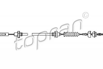 Topran 104 254 трос, управление сцеплением на VW POLO купе (86C, 80)