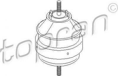 Topran 104 423 подвеска, двигатель на RENAULT CLIO II (BB0/1/2_, CB0/1/2_)